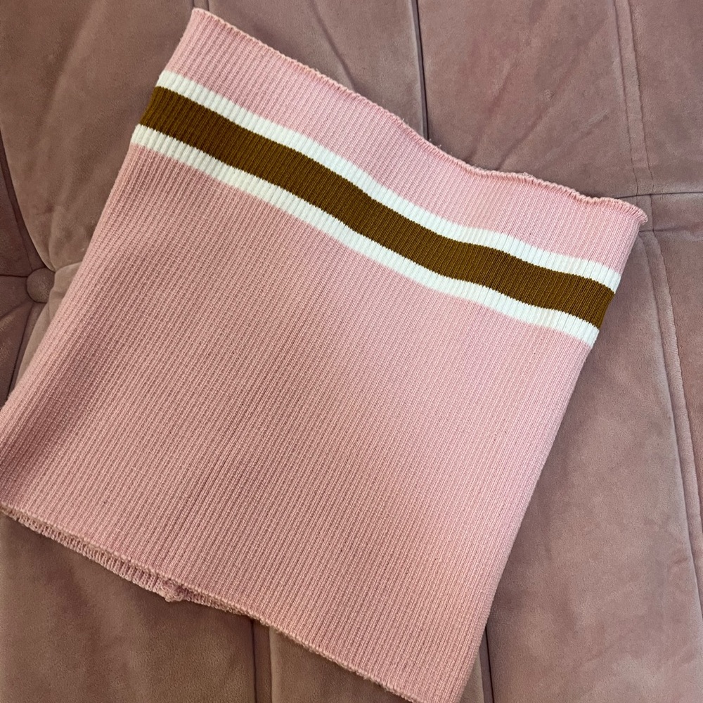 Pink Stripe Tube Top from Donni